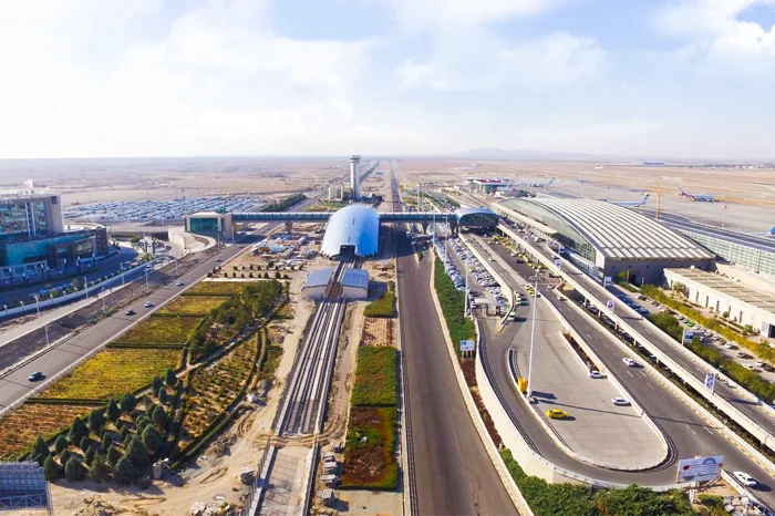Rasha Step anti-slip tape installation at international airport in Iran (imam khomeini)